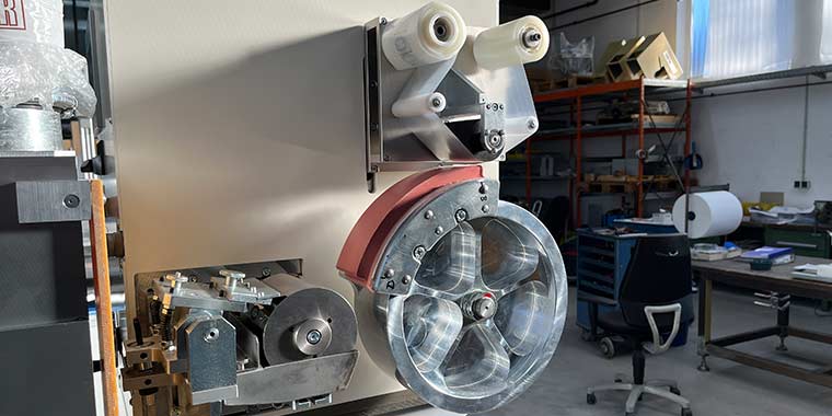 Rotationsdruckmaschine Seitenansicht